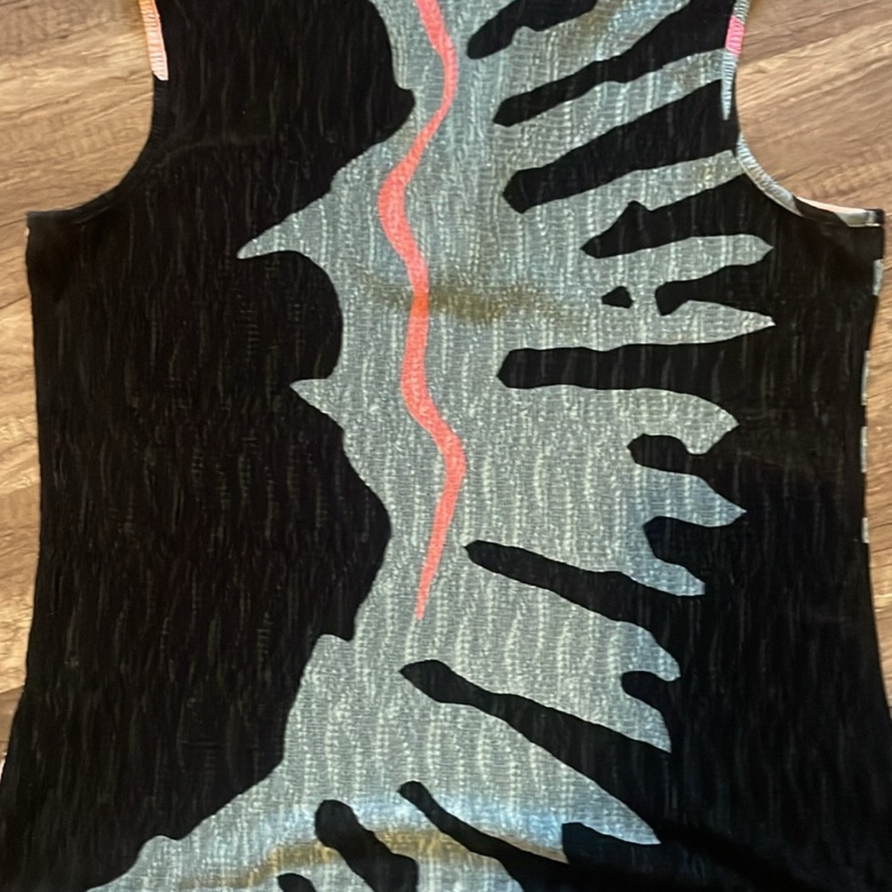Jamie Sadock Sleeveless Print Top M - Picture 3 of 4
